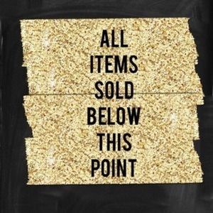 ITEMS SOLD BELOW THIS POINT!